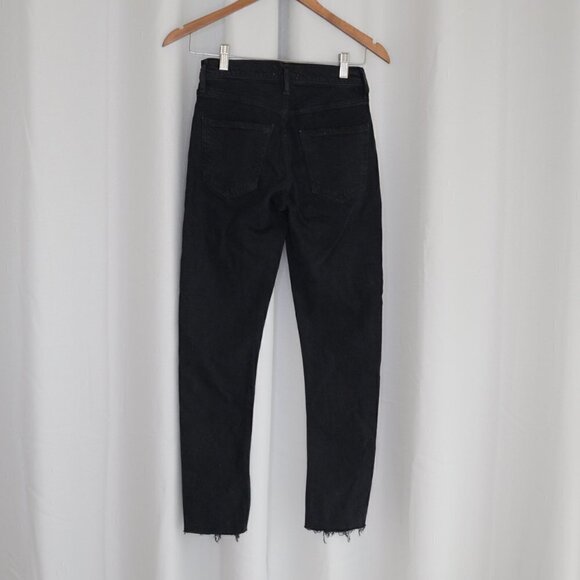 AGOLDE Toni Straight Leg Black Jeans Sz 23 - Picture 3 of 11